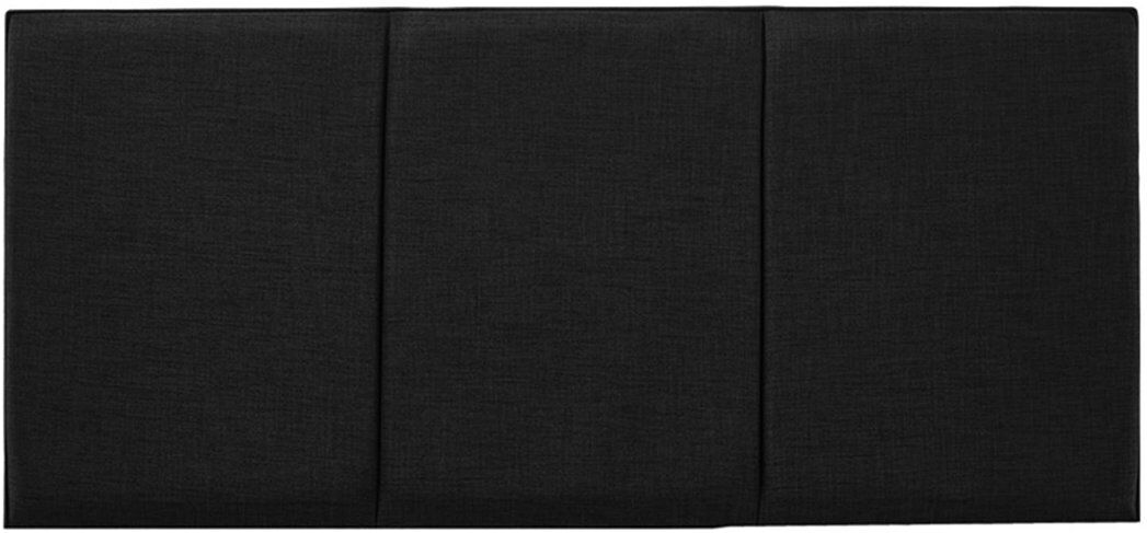17 Stories Ergys Upholstered Chenille Headboard Twill/Black Double (4'6)