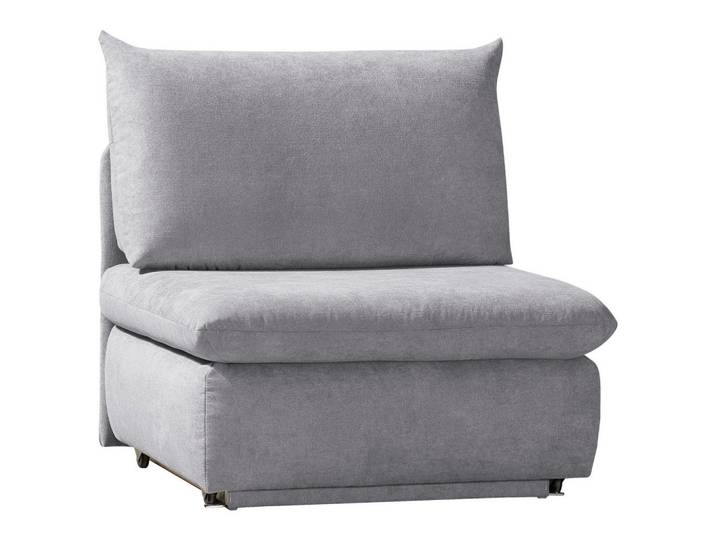 Novel Schlafsessel Etta, Hellgrau, Uni, 90x89x83 cm, Stoffauswahl, Liegefunktion, Wohnzimmer, Sofas & Couches, Schlafsofas, Schlafsofas mit Bettkasten