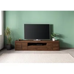TV-Board Sheesham 240x40x50 rot-braun gebeizt TORONTO #167