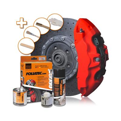 Foliatec Bremssattellack Komplettset für 4 Bremssättel racing rosso matt [Hersteller-Nr. 2175]