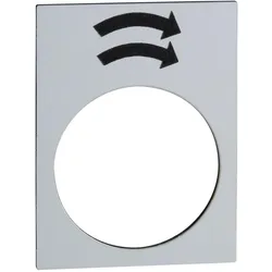 Schneider Electric ZB2BY4920 Bezeichnungsschild, 30x40mm, weiß, Drehwerk rechts, schnell