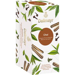 Dallmayr Tee Chai Original indische Art, Chai- & schwarzer Tee, 50 g, 25 Beutel