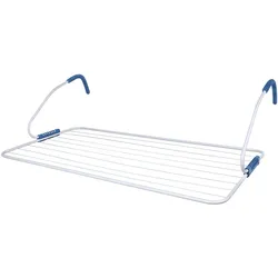Relaxdays Wäscheständer, Wäscheständer, Blau, Weiss
