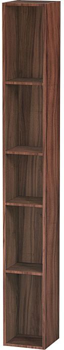 Duravit L-Cube Regalelement LC120607979 18x18x140cm, 5 Fächer, vertikal, nussbaum natur