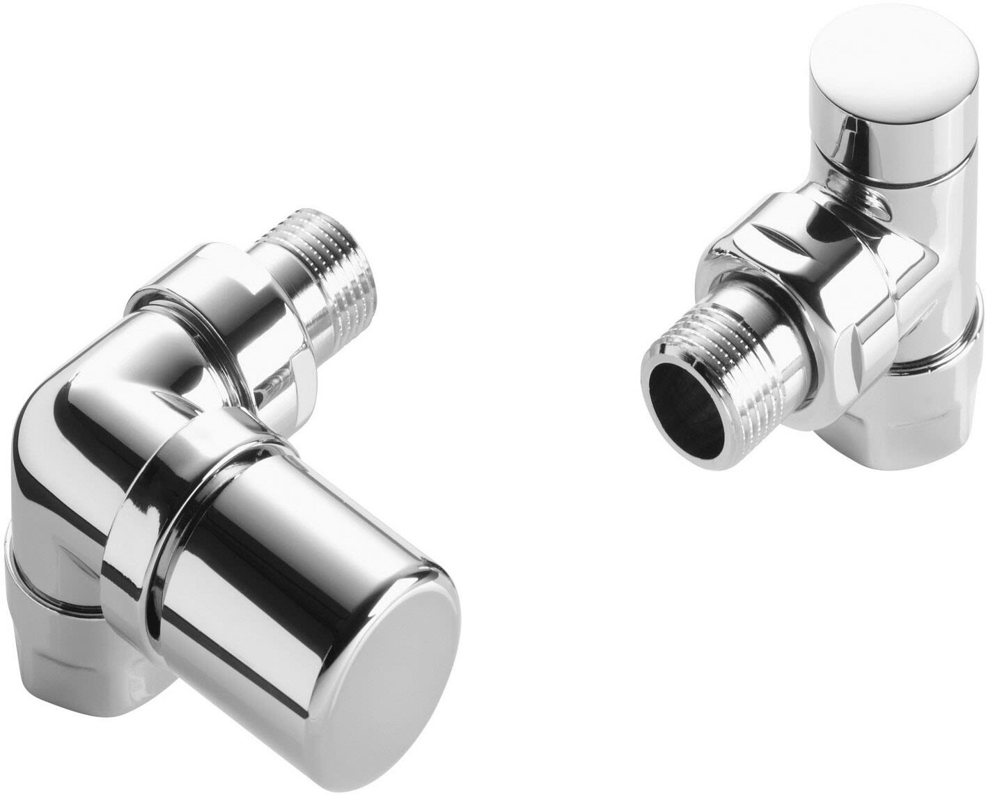 Zehnder Design Line valve set type I, angled corner left 1/2" / angled corner 1/2" 838991