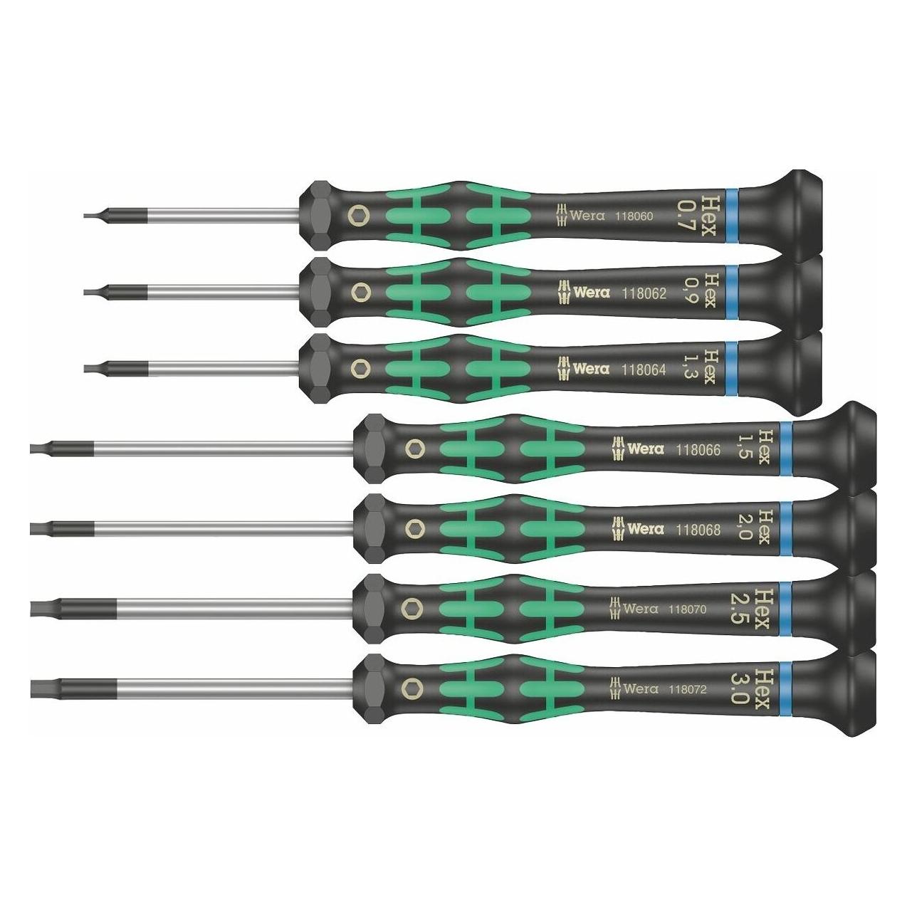 Wera 6-kant-Elektronik-Schraubendreher-Satz Kraftform Micro (6-Kant) (05259104001)