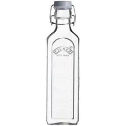 Flasche KILNER mit Bügelverschluß (LBH 6,80x6,80x25 cm) - transparent - LBH 6,80x6,80x25 cm