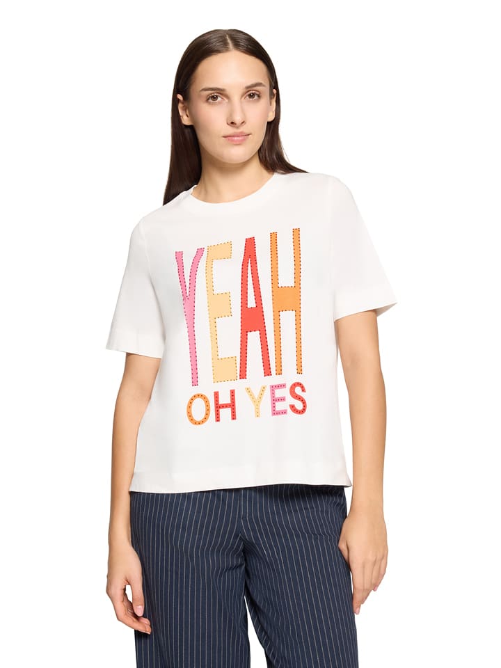 CARTOON Shirt in Weiß - 40
