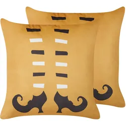 DEKOKISSEN 2er-Set Orange 45/45 cm Covasna