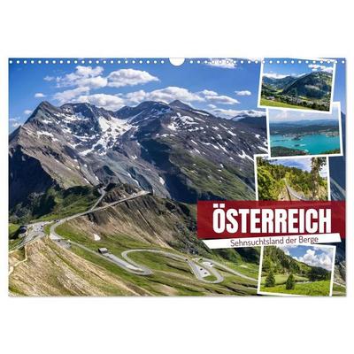 Österreich - Sehnsuchtsland der Berge (Wandkalender 2027 DIN A3 quer), CALVENDO Monatskalender