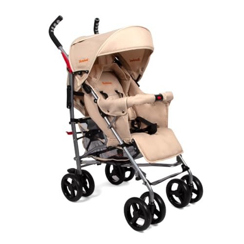 Baninni Luca kinderwagen en buggy in de kleur sand inclusief regenhoes