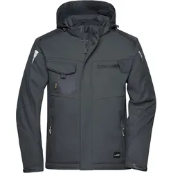 James & Nicholson Craftsmen Softshell Jacke, black/black, L
