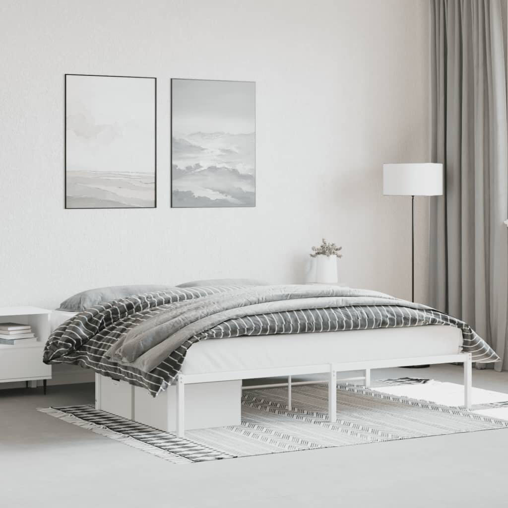White Noise Akenside Bed White Super King (6')