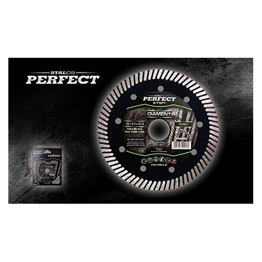 Stalco PERFECT DIAMANTTRENNSCHEIBE TURBO Ø125mm Diamantscheibe Trockenschnitt (24448815)