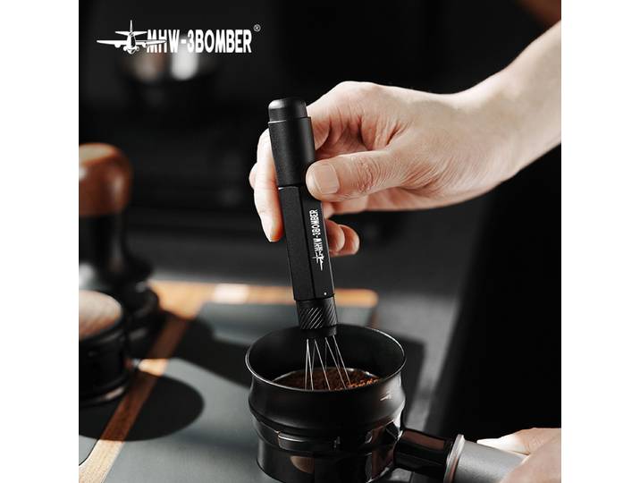 Outil WDT MHW-3BOMBER, outils de Distribution d'espresso avec 8 aiguilles supplémentaires pour agitateur à expresso, conception télescopique, accessoires de café