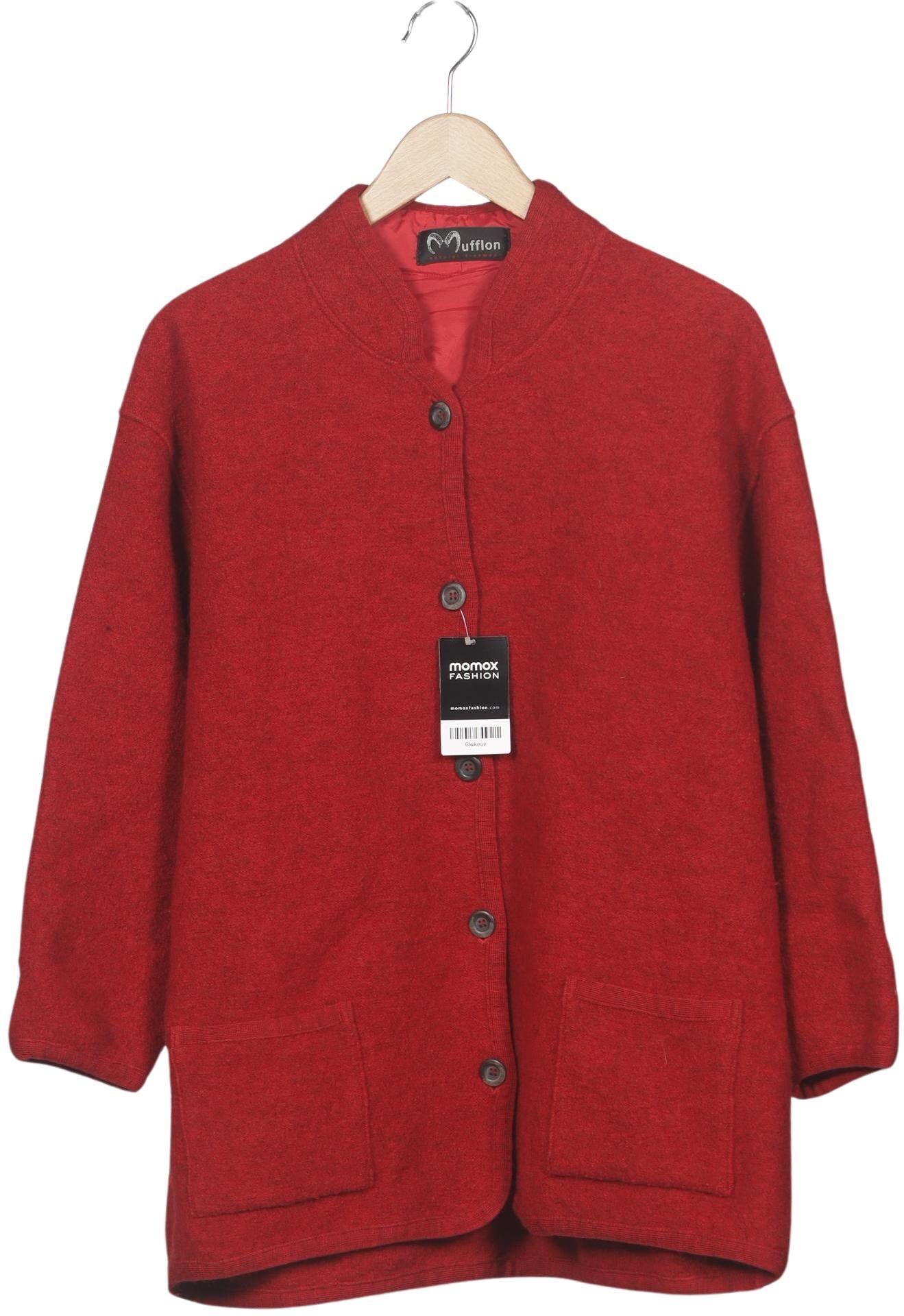 Mufflon Damen Jacke, Rot, Gr. 3Xl, Schurwolle - Second Hand