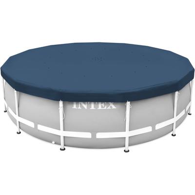 Pool-Abdeckplane INTEX "Deluxe", blau, 457, Polyethylen (PE), Planen, Ø 457 cm