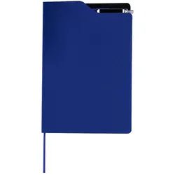 Notizblock mit Stift in Marineblau