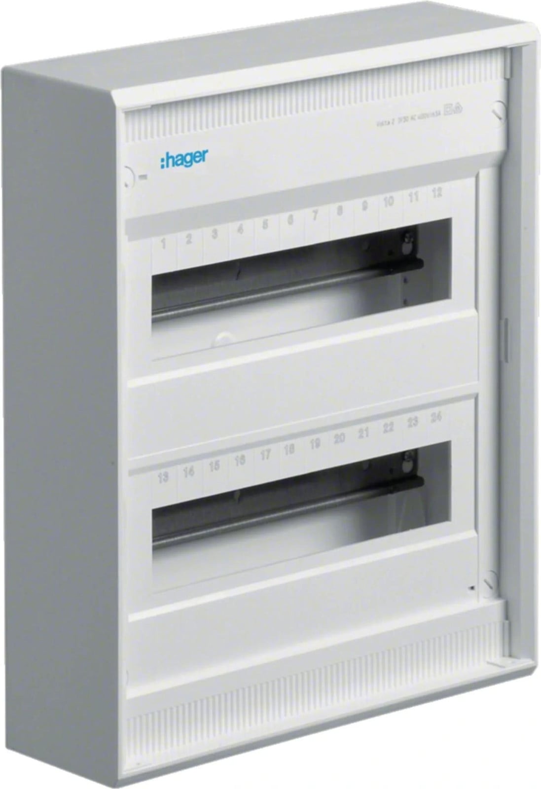 Hager Volta verdeelpaneel APV voor 2x12 automaten IP30