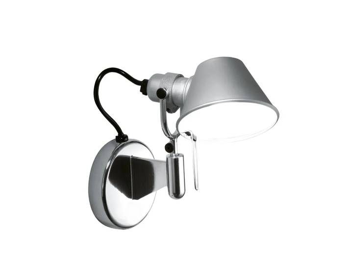 Artemide Applique murale Tolomeo Micro Faretto aluminium, sans bouton on-off