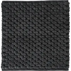 Nomad Badezimmer-Teppich 60 x 60 cm schwarz