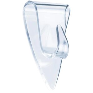 Tesa Klebehaken 77734, Transparent & Glas, bis 0,2kg, Kunststoff, transparent, 5 Stück