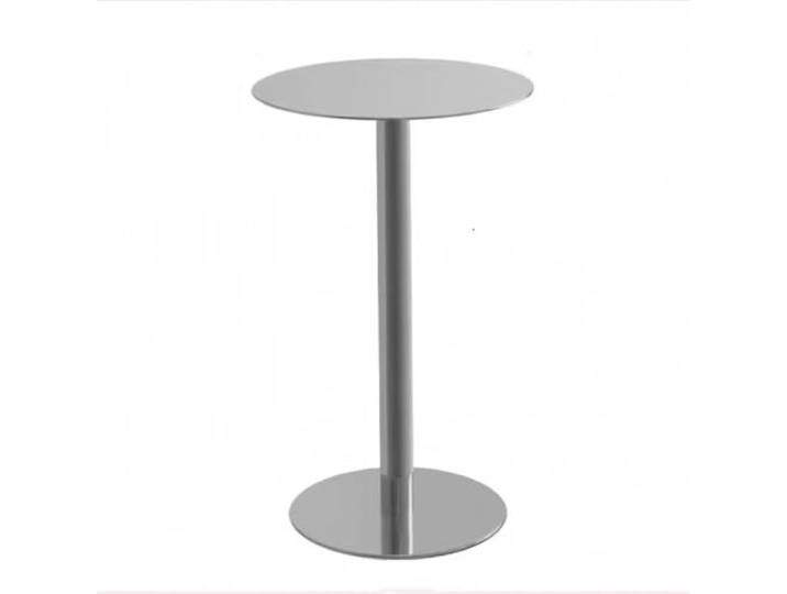 Beistelltisch aus Edelstahl Runder, Cocktail-Bistrotisch Edelstahl Moderner Stehtisch Metall Stabil für Terrasse Cafe Restauration Gewerbe Und Haushalt Kleiner Kaffeetisch(Round,60*105cm/23.6*41.3in)