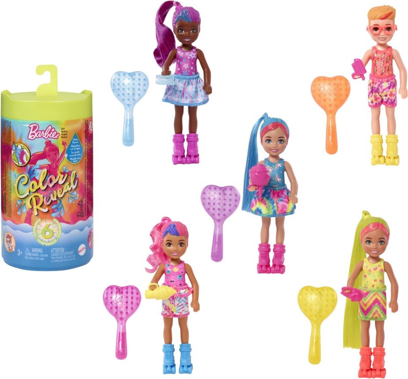 Barbie Color Reveal HCC90 fashionpop voor meisjes diverse kleuren