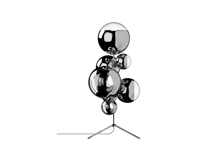 Tom Dixon Mirror Ball chandelier Stehleuchte LED 181 cm Silver