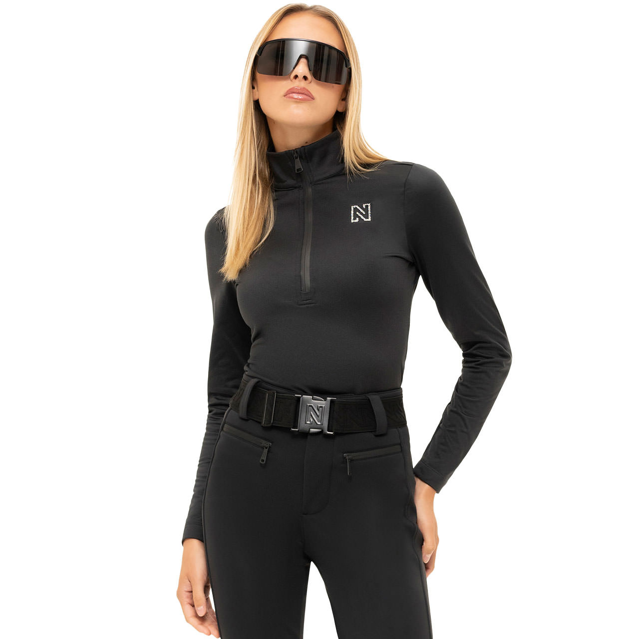 Nikkie Damen Skishirt GUMEKO SWAROVSKI black - 38