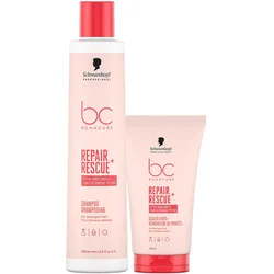 350ml Schwarzkopf Professional BC Bonacure REPAIR RESCUE Set (Shampoo 250ml + Serum 100ml)