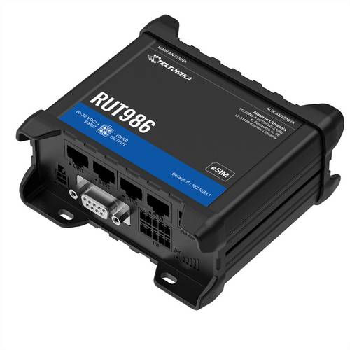 Teltonika NETWORKS RUT986 eSIM 4G Router Internet of Things (IoT) IoT Devices IoT Gateways