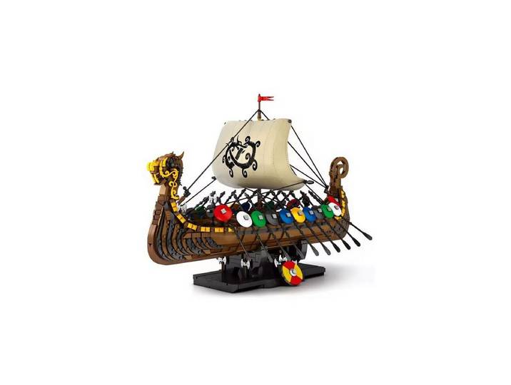 Reobrix Reobrix 66101 Wikinger Schiff Klemmbaustein Modell 2547 Teile Spielbausteine