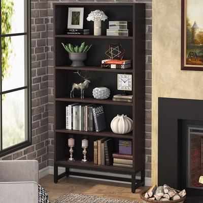 YUZHOU 71-inch Tall 5-tier Transitional Wooden Bookcase - 31.5”L* 11.81”W* 70.87”H