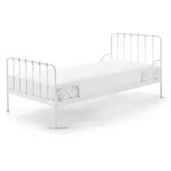 METALLBETT Kamenka 205x90x95 aus Metall in Weiß