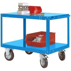 Manuflex TP1031.5012 Tischwagen Feststeller Stahlblech pulverbeschichtet Licht-Blau (RAL 5012)