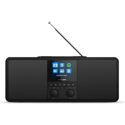 Philips TAR8805/10 (DAB+, FM, Internetradio, Bluetooth, WLAN), Radio, Schwarz