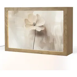 TISCHLEUCHTE Blume - Beige - Farbe - Schatten 30x20 cm