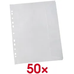 EICHNER 5x 10 Dokumentenhüllen Maxi A4 transparent, 22.4x31 cm