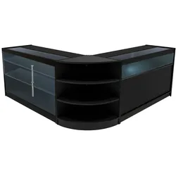 Demeter LED Verkaufstheken-Set LM60 + K1500 + B1500 - Schwarz