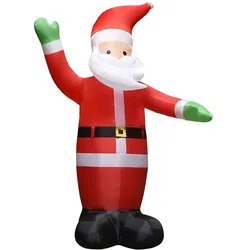 vidaXL Aufblasbarer Weihnachtsmann mit LEDs Weihnachtsdeko IP44 4,5 m