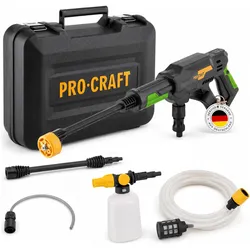Procraft, Hochdruckreiniger, CW20bb Akku Hochdruckreiniger 20 V 30 bar 180 l/h Brushless + Koffer - ohne Akku, ohne (Akkubetrieb)