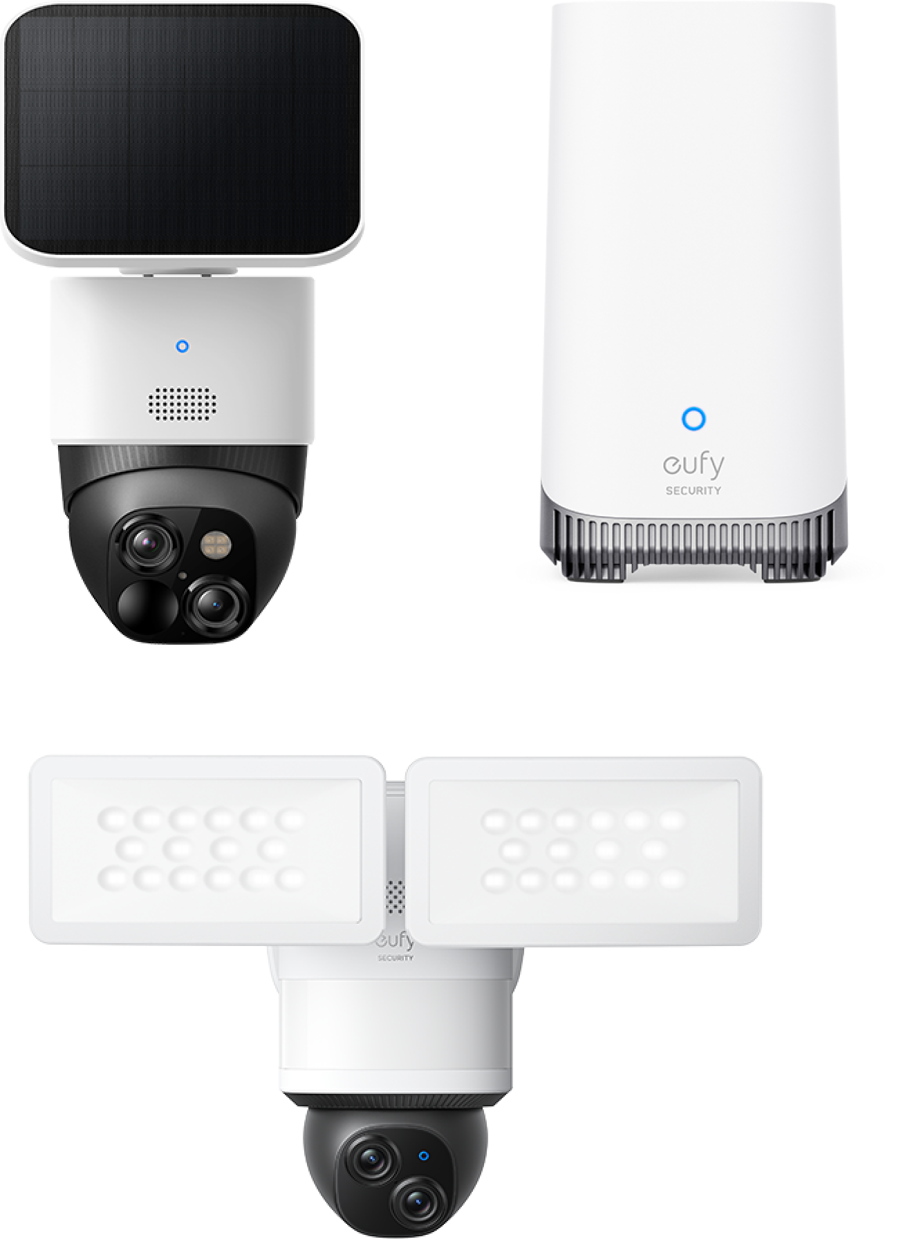 eufy SoloCam S340 + Floodlight Camera E340 + HomeBase S380 bundle