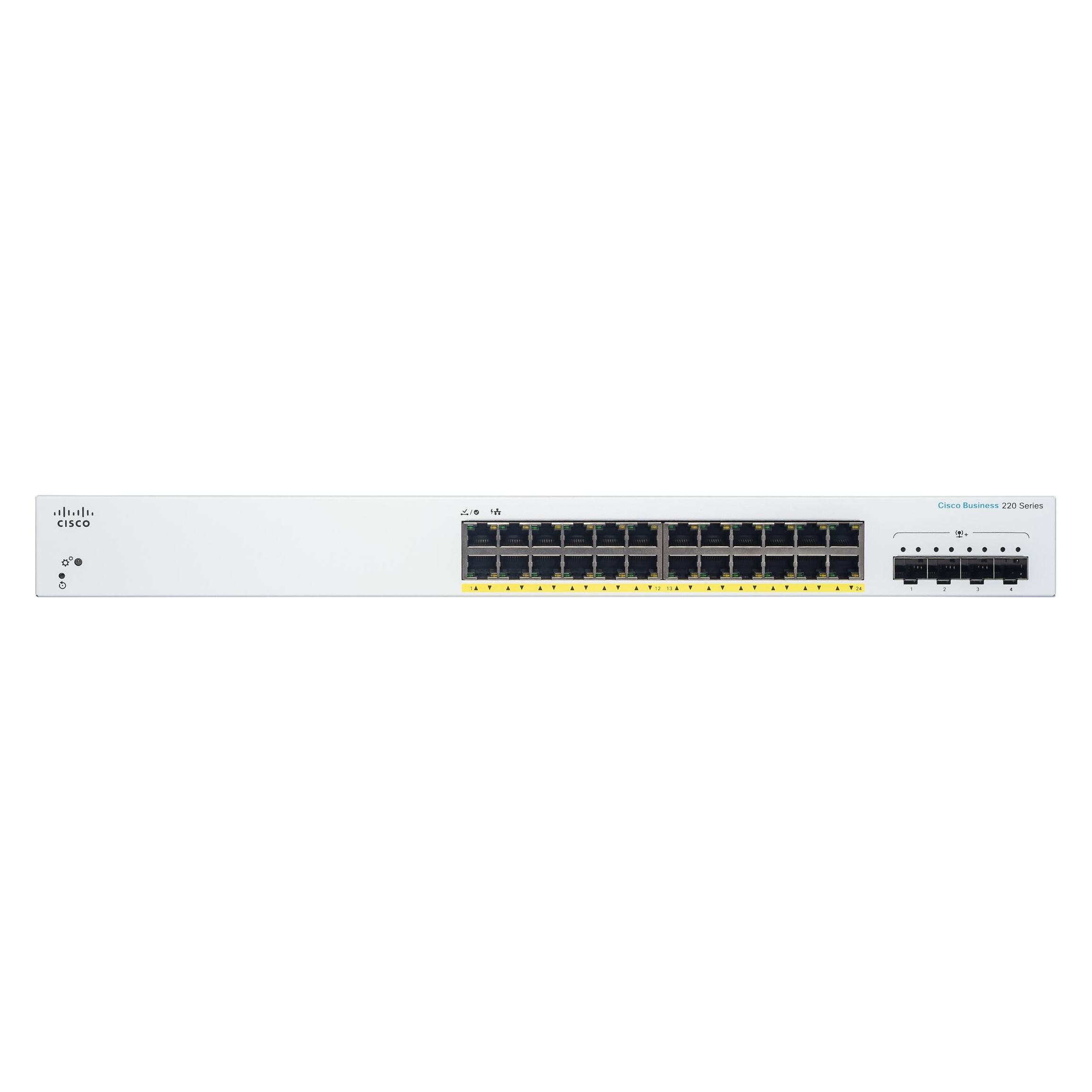 Cisco Business 220 Series CBS220-24P-4X (24 Ports) (CBS220-24P-4XEU-RF)