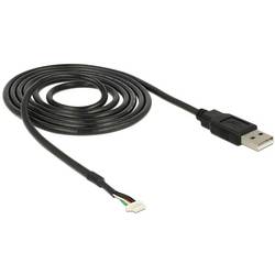 Delock USB-Kabel USB 2.0 USB-A Stecker, Pfostenstecker 5pol. 1.50 m Schwarz mit Pfostenstecker 95987