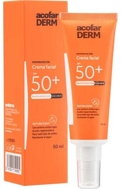Acofarderm crema solar SPF50+ 50ml