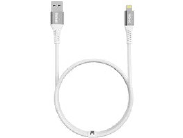 TRONIC® Câble de charge et de données (USB-A - 8 broches blanc)