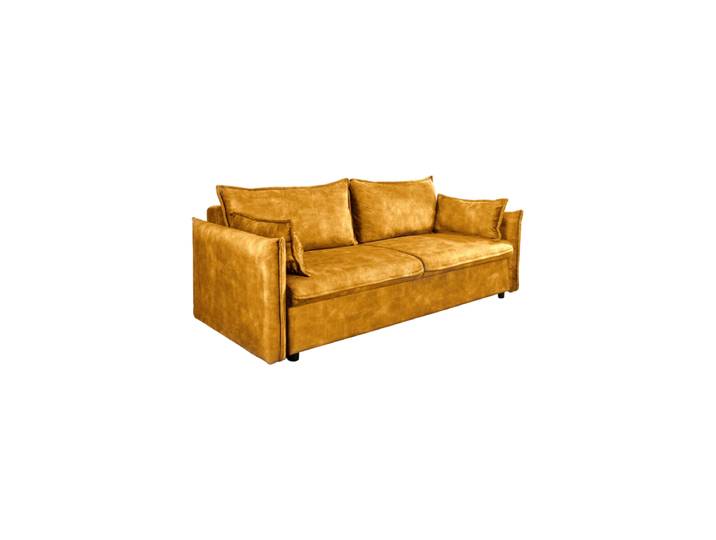 3-Sitzer Design Sofa „Apartment“ mit Bettfunktion Samtbezug Mustard Invicta Interiors