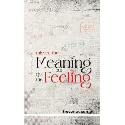 missed the meaning, but got the feeling, Gebundene Ausgabe von Trevor W. Currie, Trevor w currie