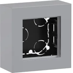 Hager WAD8111TA Gehäuse 1fach, flache Ausführung, AP, A.8, titan metallisch, lackiert